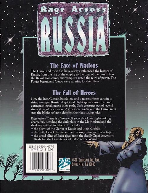 Werewolf the Apocalypse - Rage Across Russia (Genbrug)